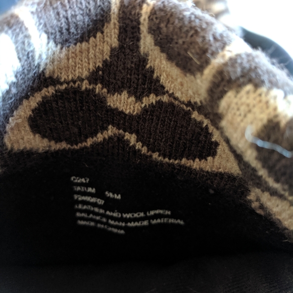 Coach | C signature wool & suede winter boots EUC - Picture 8 of 8